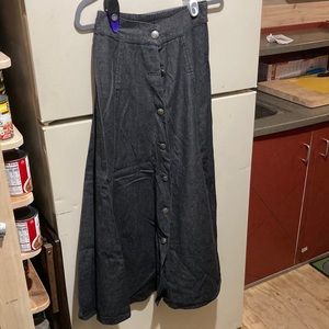 Long Denim skirt